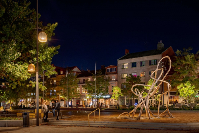 Stora torg i Eslöv. Foto: Werner Nystrand