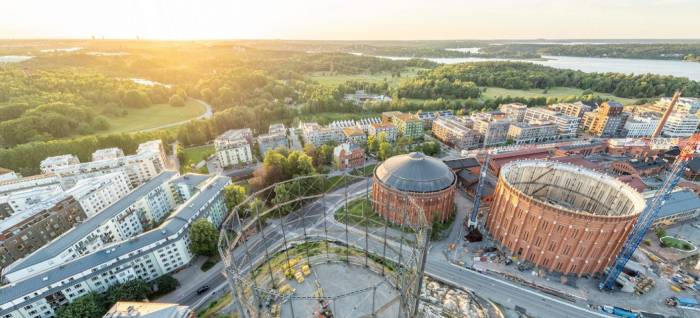 Projektet Stadsljus, Norra Djurgården. Foto: OBOS